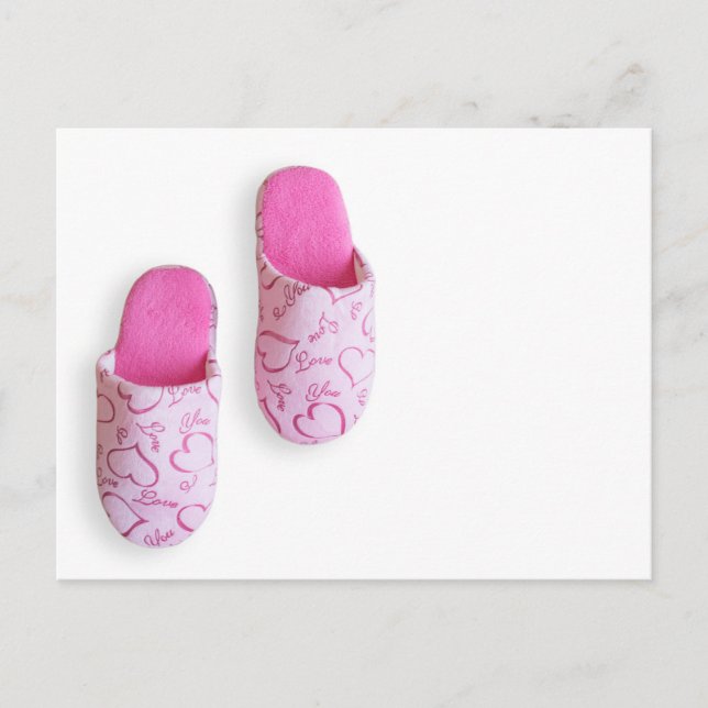 Pink slippers postcard (Front)