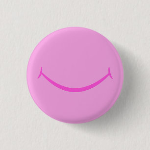 Pink Smile 3 Cm Round Badge