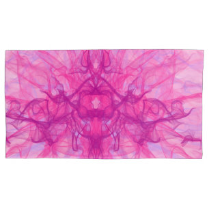 PINK SMOKE - Modern and abstract Fractal Art - Pillowcase