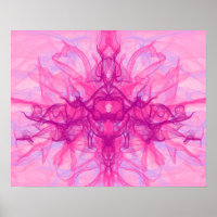 PINK SMOKE - Modern and abstract Fractal Art -