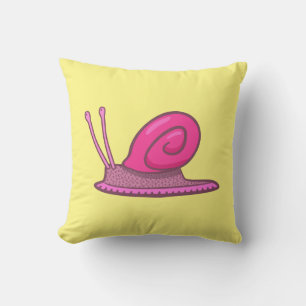 Pink Snail Cushion
