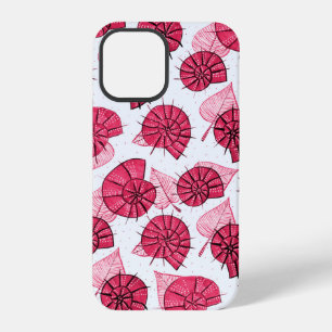 Pink Snails Pattern Girly Zoology iPhone 12 Pro Case