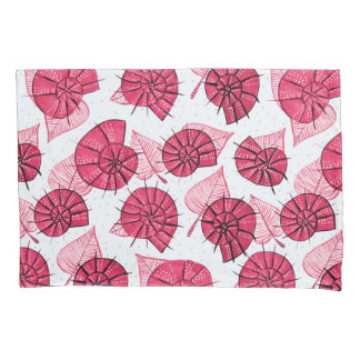 Pink Snails Pattern Girly Zoology Pillowcase