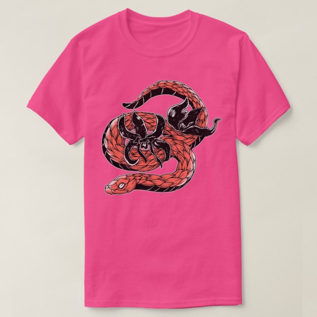 Pink Snake 2  T-Shirt (Design Front)