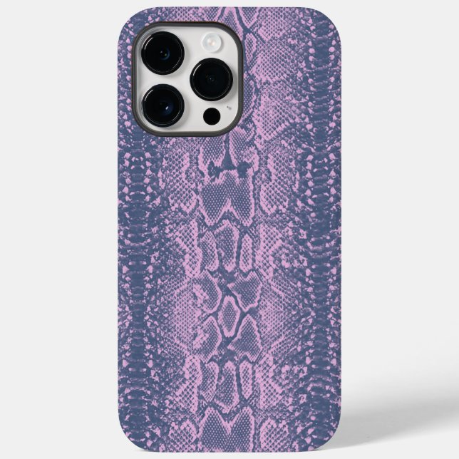Pink Snake Skin Animal Print Case-Mate iPhone Case (Back)