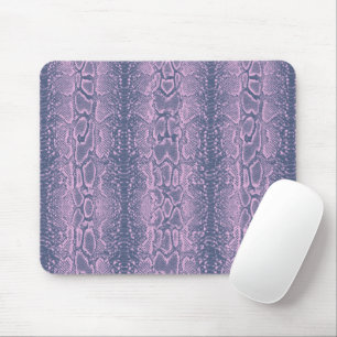 Pink Snake Skin Animal Print Mouse Mat
