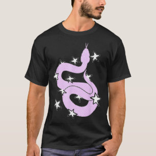 Pink snake with stars Design  T-Shirt