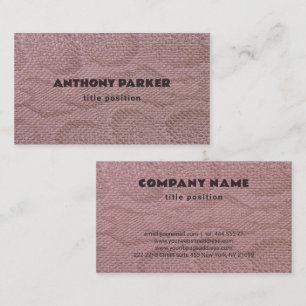 Pink Snakeskin Business Card