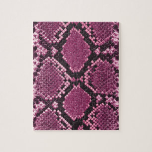 Pink Snakeskin Pattern Jigsaw Puzzle