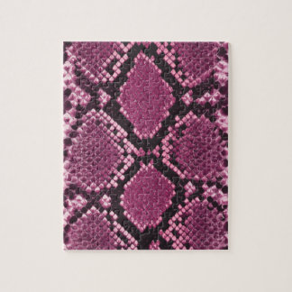 Pink Snakeskin Pattern Jigsaw Puzzle
