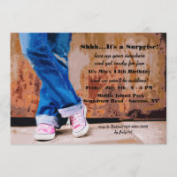 Pink Sneakers Invitation