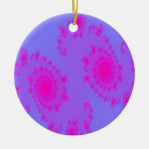 Pink Sneeze Patterned Pendant Ceramic Tree Decoration
