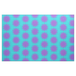 Pink Snow Flake Fabric