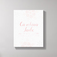Pink Snowflake Nursery Baby Statistics Wall Art
