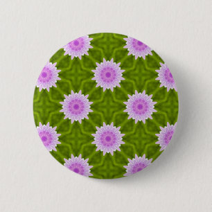 Pink Snowflakes 6 Cm Round Badge