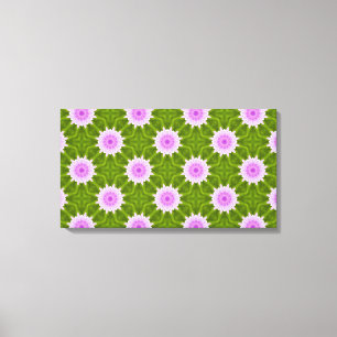 Pink Snowflakes Canvas Print