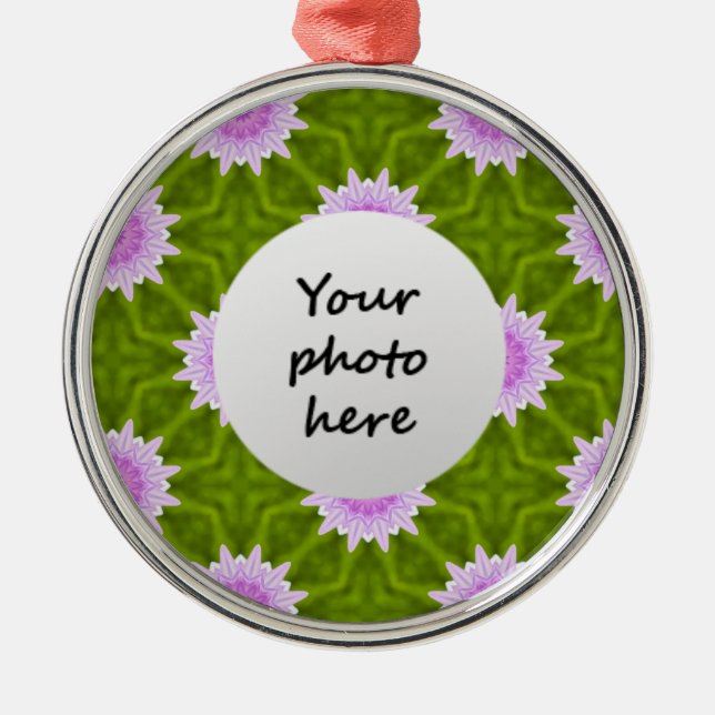 Pink Snowflakes Christmas Tree Ornaments (Front)