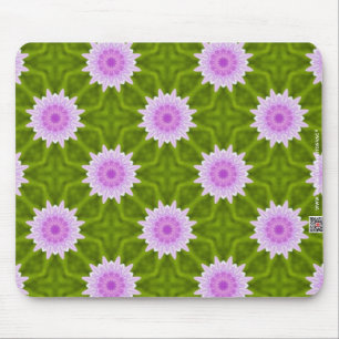 Pink Snowflakes Mouse Mat