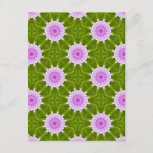 Pink Snowflakes Postcard