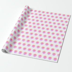 Pink  Snowflakes Wrapping Paper
