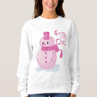 Pink Snowman|Cold but chic! Sweatshirt