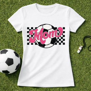 Pink Soccer Mom Retro Graphic T-Shirt