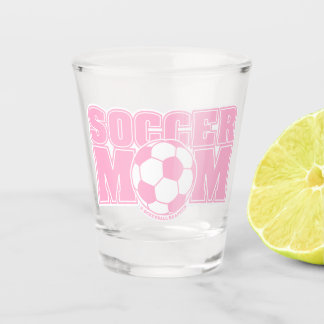 Pink Soccer Mum Screwball Graphics Shot Glass