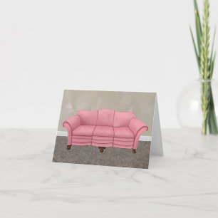 Pink Sofa Note Card