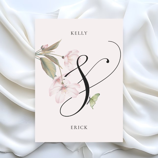 Pink soft Aesthetic floral elegant wedding Invitation (Creator Uploaded)