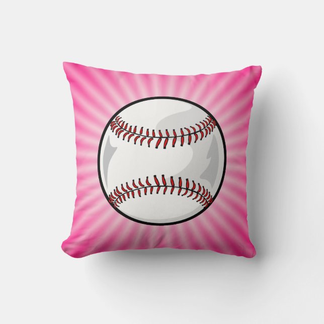 Pink Softball Cushion (Front)