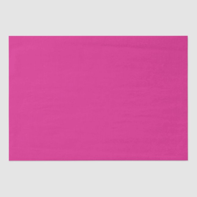 Pink Solid Colour Modern Elegant Create Your Own Tissue Paper (Front)