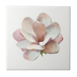 Pink Southern magnolia Tile