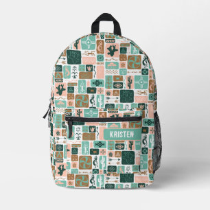 Pink Southwest Printed Backpack