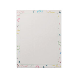 Pink Space Themed Notepad