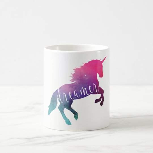 Pink Space Unicorn Dreamer Coffee Mug