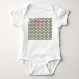 Pink Spaceships Baby Bodysuit