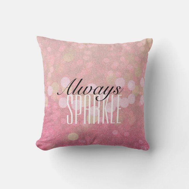 Pink Sparkle Cushion (Front)
