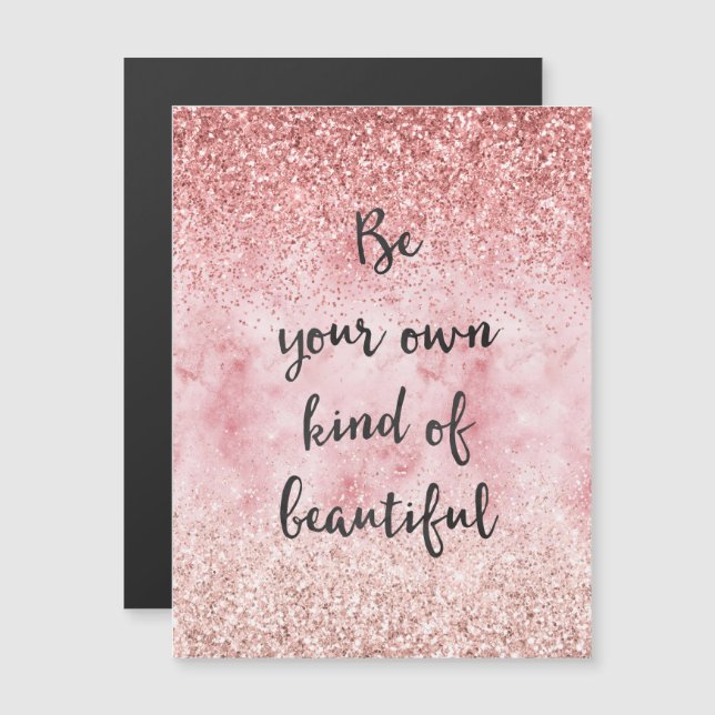 Pink Sparkle Girly Glitzy Glam Glitter Beautiful (Front/Back)