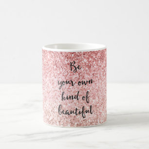 Pink Sparkle Girly Glitzy Glam Glitter Beautiful Coffee Mug