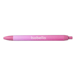 Pink Sparkle Glitter Personalised (Any Name) Pen