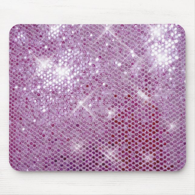 Pink Sparkle-Look Mouse Mat (Front)