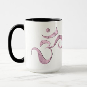 Pink Sparkle Om Mug