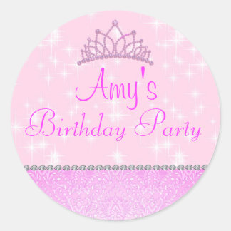 Pink Sparkle Princess Sticker
