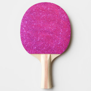 Pink Sparkle Sparkly Glitter Girl Ping Pong Paddle