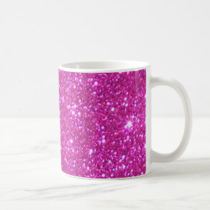 Pink Sparkle Sparkly Glitter Girly Girl Stuff Glam Coffee Mug