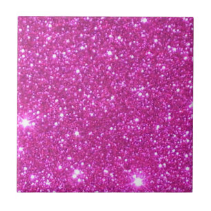 Pink Sparkle Sparkly Glitter Girly Girl Stuff Glam Tile