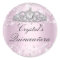 Pink Sparkle Tiara & Hearts Quinceanera Sticker