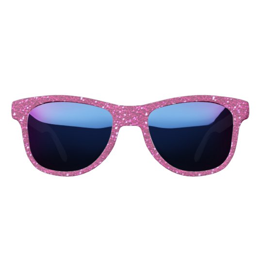 Pink Sparkles Glittery Bling Sunglasses | Zazzle.co.uk