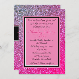 Pink Sparkles Invitation