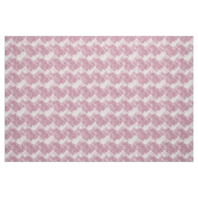 Pink sparkles on white. fabric (Fat Quarter)